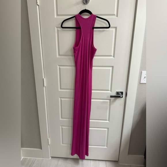 {SKIMS} SOFT LOUNGE SHIMMER RACERBACK DRESS [FUCHSIA] - Picture 8 of 8